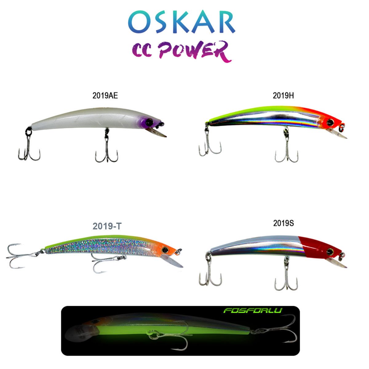 Oskar  CC Power 13cm Maket Balık 18gr Fosforlu